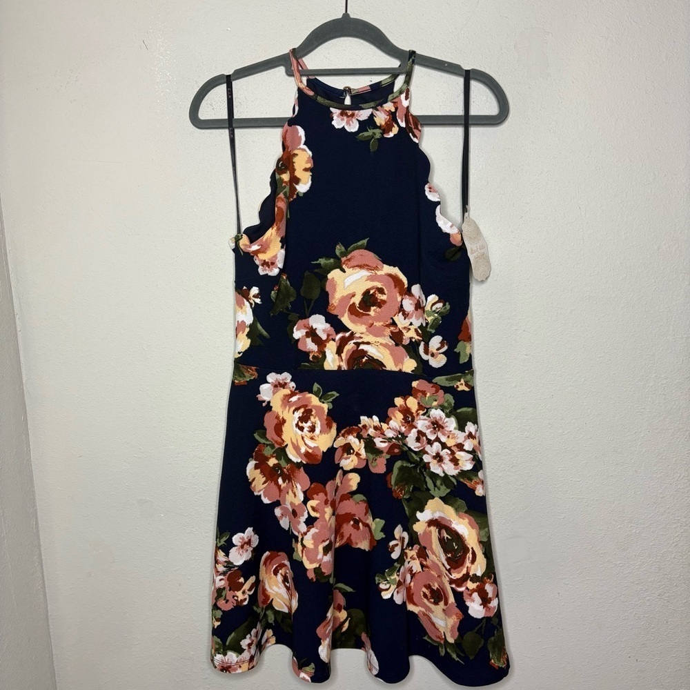 NWT Altar'd State Floral Halter Dress Size Large